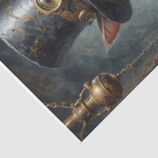 Dapper Cat drink Bier - Decoupage - Tissuepapier (Detail)