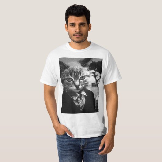 Dapper Cat T-shirt (Voorkant volledig)