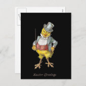 Dapper Chick  Easter Briefkaart (Voorkant / Achterkant)
