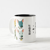  Dapper Chihuahua Dog Tweekleurige Koffiemok (Voorkant links)