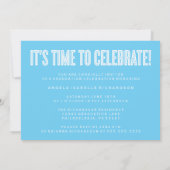 DAPPER CHIQUE KLASSE VAN 2024 AFSTUDEREN INVITATIO KAART (Achterkant)