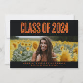 DAPPER CHIQUE KLASSE VAN 2024 AFSTUDEREN INVITATIO KAART (Voorkant)