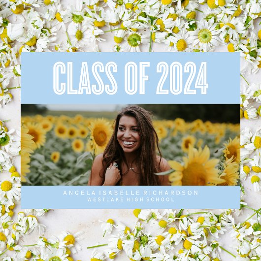 DAPPER CHIQUE KLASSE VAN 2024 AFSTUDEREN INVITATIO KAART