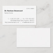 Dapper, conservatief Visitekaartje (Voorkant / Achterkant)