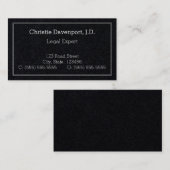 Dapper, conservatief Visitekaartje (Voorkant / Achterkant)