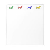 Dapper Dachshund-Notitieblok Notitieblok (Voorkant)