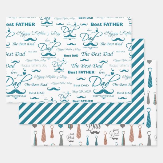 Dapper Dad Gift Wrap Inpakpapier Vel (Set)