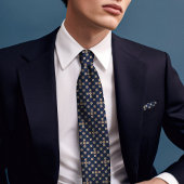 Dapper Daisies & Golden Stippen  Mannen Stropdas