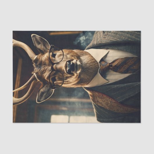 Dapper Deer Decoupage papier (Voorkant)