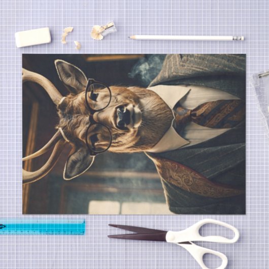 Dapper Deer Decoupage papier (Craft)