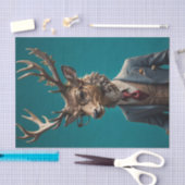Dapper Deer Decoupage |  Woodland Gentleman Tissuepapier (Craft)