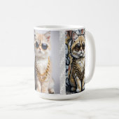 Dapper Dier | Kitty In Zonnebril – Persoonlijk Koffiemok (Voorkant rechts)