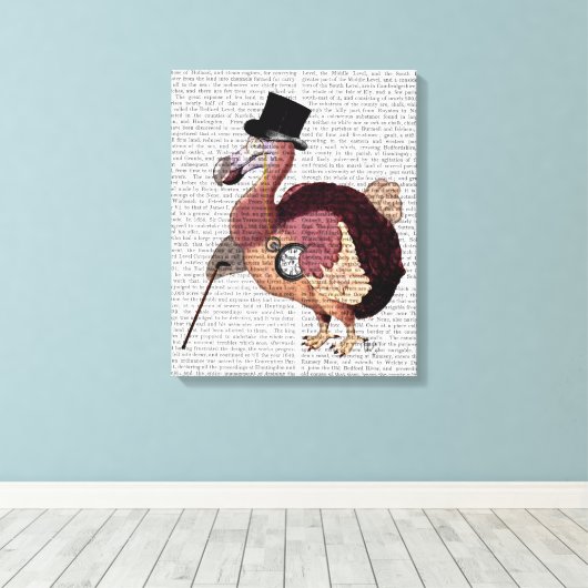 Dapper Dodo Canvas Afdruk (Insitu (Houten vloer))