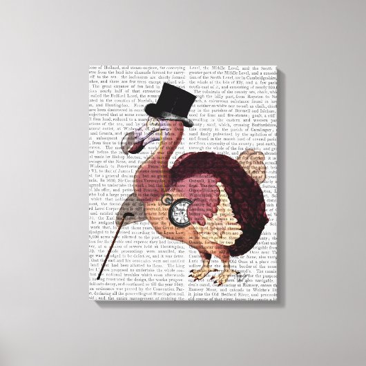 Dapper Dodo Canvas Afdruk (Voorkant)
