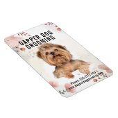 Dapper Dog Grooming Business Magneet (Rechterzijde)