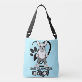Dapper Doggo: Chihuahua met zwaai Crossbody Tas