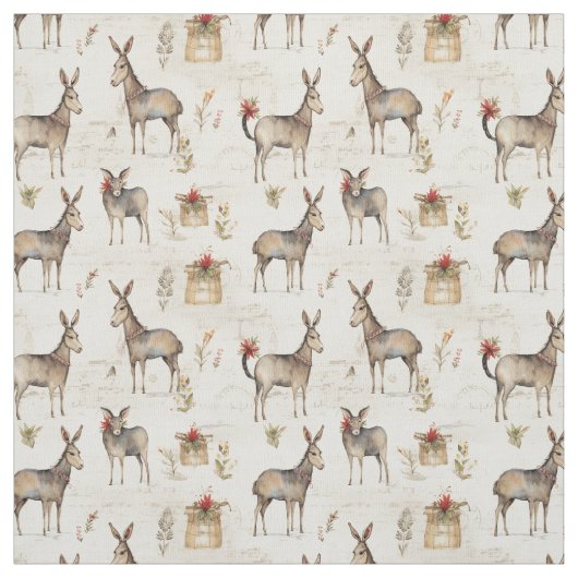 Dapper Donkey: Slimme ezel Stof (Swatch)