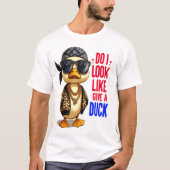Dapper Duck Donning Shades en Bandana T-shirt (Voorkant)
