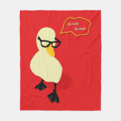 Dapper Duck Fleece Deken (Voorkant)
