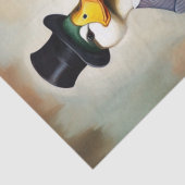 Dapper Ducks: Decoupage-papier op basis van kledin Tissuepapier (Detail)