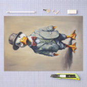 Dapper Ducks: Decoupage-papier op basis van kledin Tissuepapier (Craft)