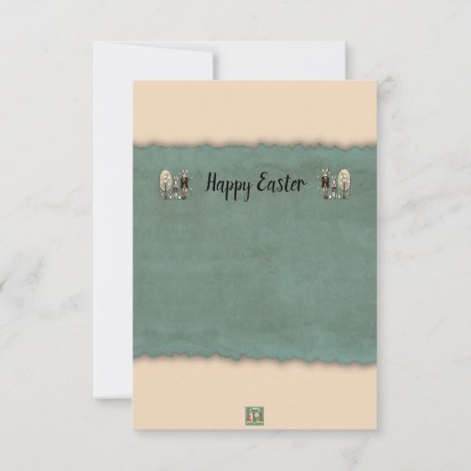 Dapper Easter Note-Kaart Notitiekaartje (Achterkant)
