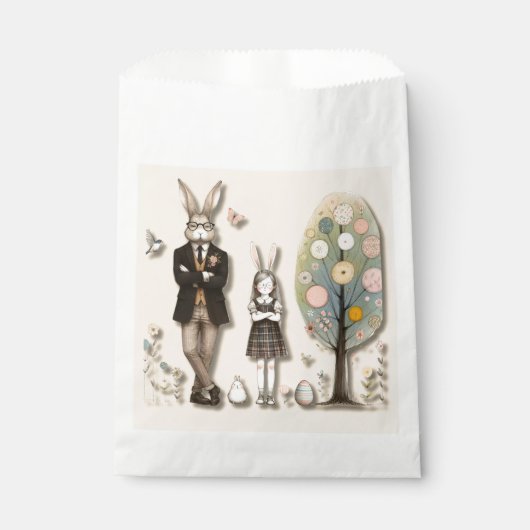 Dapper Easter Treat Bag Bedankzakje (Voorkant)