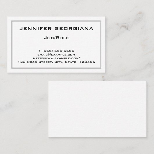 Dapper en Basic Professional-Visitekaartje Visitekaartje (Voorkant / Achterkant)