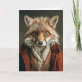 Dapper Fox in gezellige stijl Kaart (Voorkant)