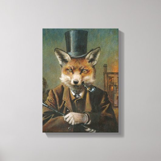 Dapper Fox Wrapped Canvas (Voorkant)