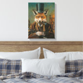 Dapper Fox Wrapped Canvas (Insitu (Slaapkamer))