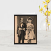Dapper Frankenstein Wedding Day - Monster Halowee Kaart (Gele Bloem)