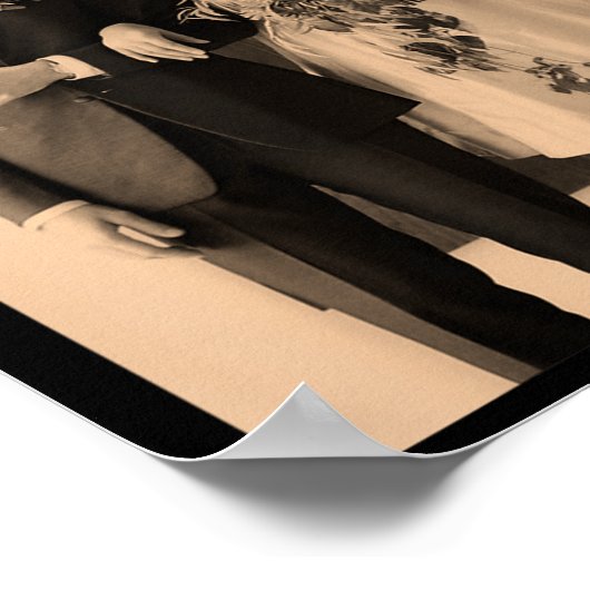 Dapper Frankenstein Wedding Day - Monster Halowee Poster (Hoek)