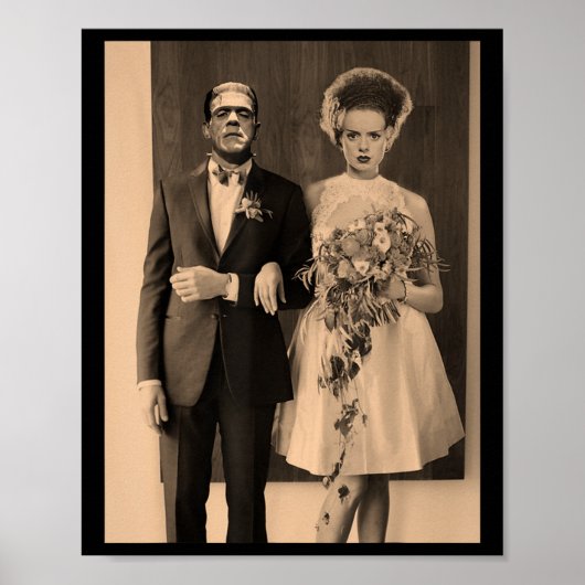 Dapper Frankenstein Wedding Day - Monster Halowee Poster (Voorkant)
