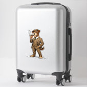 Dapper Gentleman Dog Sticker (Koffer)