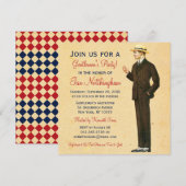 Dapper Gentlemen's Party Kaart (Voorkant / Achterkant)