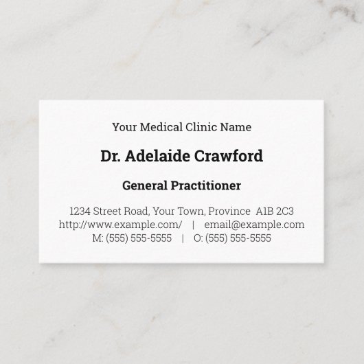 Dapper, gewoon Visitekaartje (Voorkant)