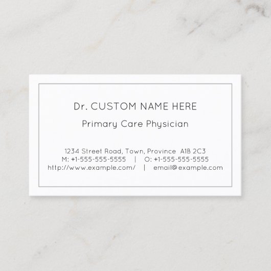 Dapper, gewoon Visitekaartje (Voorkant)