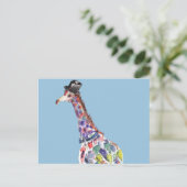 Dapper Giraffe Briefkaart (Staand voorkant)