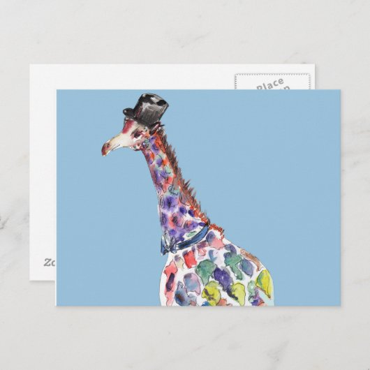 Dapper Giraffe Briefkaart (Voorkant / Achterkant)