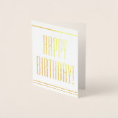 Dapper Gold Foil "HAPPY BIRTHDAY!" Kaart (Voorkant)