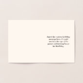 Dapper Gold Foil "HAPPY BIRTHDAY!" Kaart (Binnen)