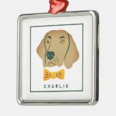 Dapper Golden Retriever Dog Custom Metalen Ornament (Links)