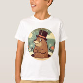 Dapper Groundhog Day-viering T-shirt (Voorkant)