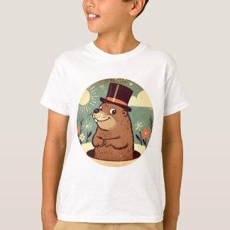 Dapper Groundhog Day-viering T-shirt