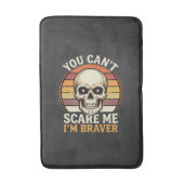 Dapper Halloween-schedel Retro Horror Design_1 Badmat (Voorkant Verticaal)