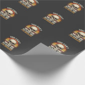 Dapper Halloween-schedel Retro Horror Design_1 Cadeaupapier (Hoek)