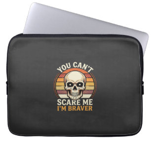 Dapper Halloween-schedel Retro Horror Design_1 Laptop Sleeve