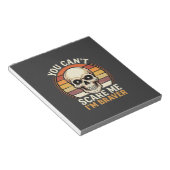Dapper Halloween-schedel Retro Horror Design_1 Notitieblok (Schuin)