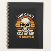 Dapper Halloween-schedel Retro Horror Design_1 Planner (Voorkant)